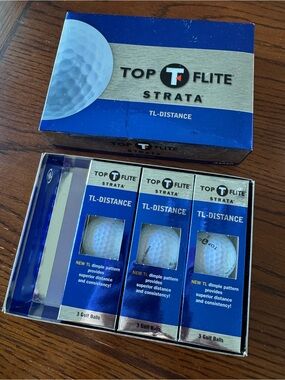Top Flite Strata TL Distance Golf Balls 9 Pack Vintage Callaway 2005